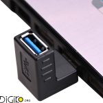 تبدیل نری به مادگی USB3 با زاویه ۹۰ درجه