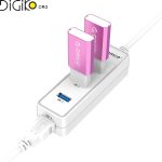 هاب USB 3.0 چهار پورت با کابل OTG اوریکو مدل W5PH4-S1