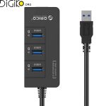 هاب USB 3.0 سه پورت همراه با پورت RJ45 اوریکو مدل HR03-U3