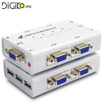 KVM سوئیچ 4 پورت USB اتوماتیک (مارک KNET)