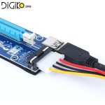 تبدیل PCIE 1X به PCIE 16X با رابط کابل USB3.0 با برق 4 پین