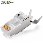 سوکت شبکه RG45 CAT7 STP بدون شانه سایز بزرگ