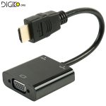 تبدیل HDMI به VGA با خروجی صدا و برق پاور