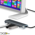 هاب USB3.0 حرفه ای 7 پورت با ادابتور (مارک فرانت)