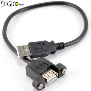 کابل USB رو پنلی قابل پیچ کردن برای دستگاه های صنعتی