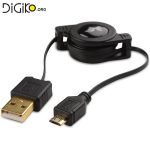 کابل Micro USB به USB با سیم جمع شونده