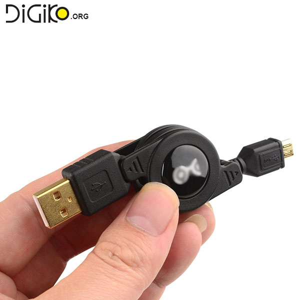 کابل Micro USB به USB با سیم جمع شونده