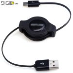 کابل Micro USB به USB با سیم جمع شونده