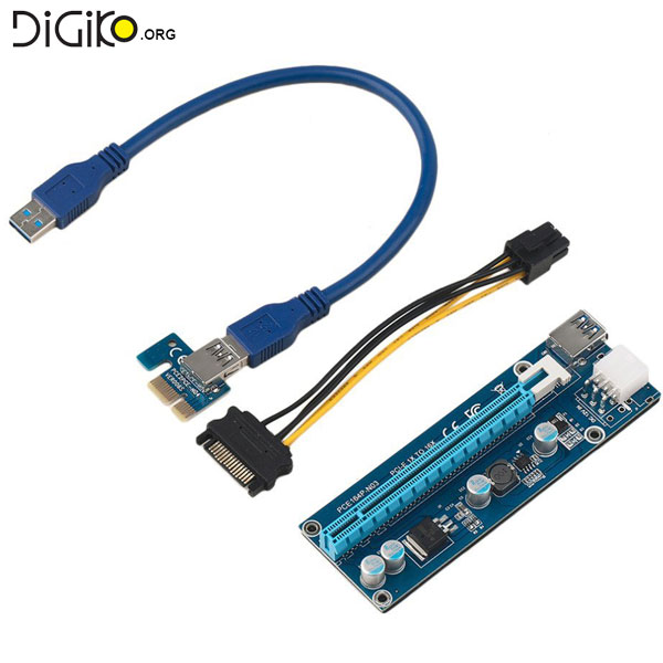 تبدیل PCIE 1X به PCIE 16X با رابط کابل USB3.0