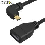 کابل تبدیل HDMI ماده به Micro HDMI نری سر کج