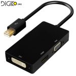 تبدیل Mini Display به DVI/HDMI/VGA مخصوص اپل مک بوک و سرفیس
