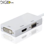 تبدیل Mini Display به DVI/HDMI/VGA مخصوص اپل مک بوک و سرفیس