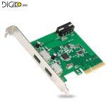 کارت USB3.0 اینترنال 2 پورت با چیپست اسمدیا (مارک UNITEK)