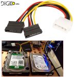 کابل تبدیل 1 به 2 برق IDE به SATA