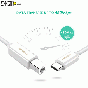 کابل تبدیل USB Type-C به USB-B (مارک UGREEN)