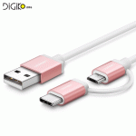 کابل شارژ ترکیبی Micro USB وUSB Type-C (مارک UGREEN)