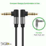 کابل صدا AUX دو سر 90 درجه (مارک UGREEN)