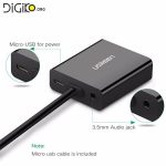 کابل تبدیل Mini HDMI به VGA با خروجی صدا (مارک UGREEN)