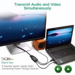 کابل تبدیل Mini HDMI به VGA با خروجی صدا (مارک UGREEN)