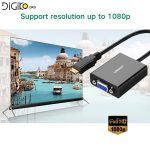 کابل تبدیل Mini HDMI به VGA با خروجی صدا (مارک UGREEN)