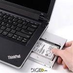 کدی هارد (براکت هارد) SATA3.0 جای DVD/ RW رایتر لپ تاپ (مارک ORICO)