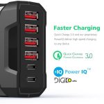 هاب شارژر 6 کانال USB2.0+TYPE-C هوشمند 48 وات (مارک فرانت)