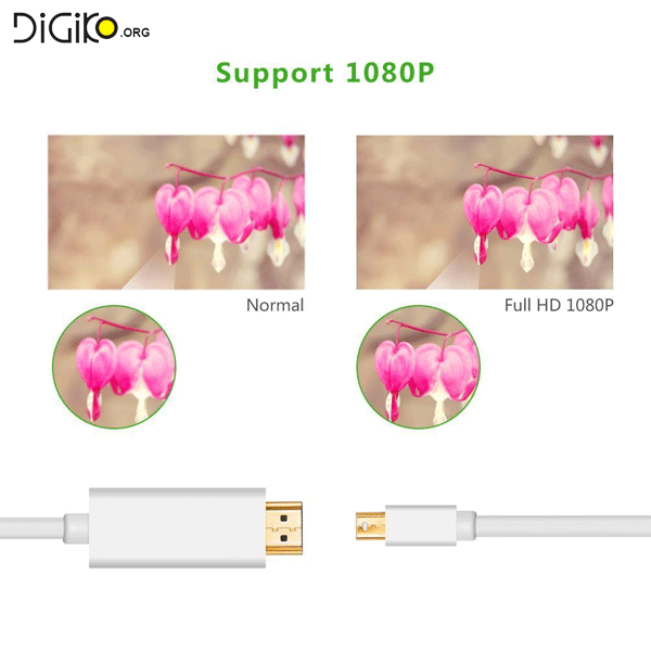 کابل تبدیل Mini Display Port به HDMI با کیفیت 4K سه متری