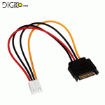 کابل تبدیل برق SATA به برق 4 پین