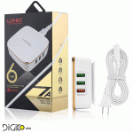 شارژر رومیزی موبایل و تبلت LDNIO A6704 با 6 خروجی USB