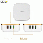 شارژر رومیزی موبایل و تبلت LDNIO A6704 با 6 خروجی USB