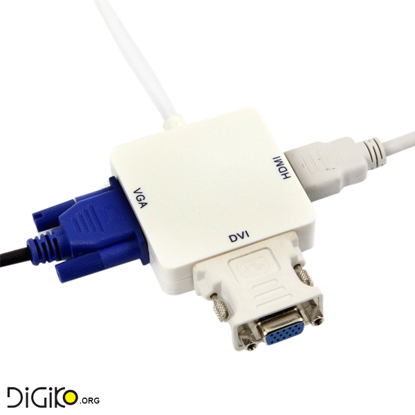 تبدیل Display Port به DVI/HDMI/VGA مخصوص اپل مک بوک و Server