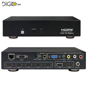 سوئیچ کنترلر ویدئو وال 4 پورت HDMI با کیفیت 1080p + ریموت (مارک فرانت)