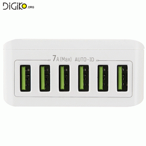 شارژر رومیزی موبایل و تبلت LDNIO A6703 با 6 خروجی USB