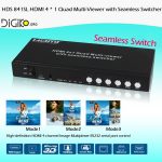 سوئیچ 4 پورت کواد HDMI با نمایش چند گانه بدون وقفه