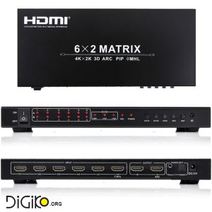 ماتریکس سوئیچ 6 در 2 HDMI مارک فرانت