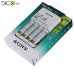 شارژر باتری سونی با 4 باتری قلمی