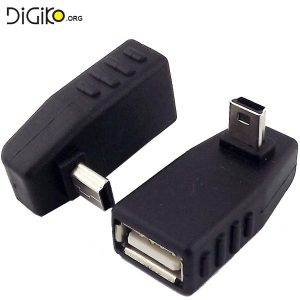 تبدیل USB ماده به مینی USB سر کج