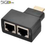 دستگاه افزایش طول کابل HDMI توسط دو کابل شبکه تا 30 متر