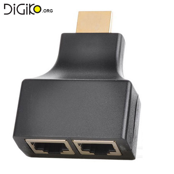 دستگاه افزایش طول کابل HDMI توسط دو کابل شبکه تا 30 متر