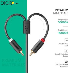کابل تبدیل 2 RCA به AUX ماده مارک یوگرین