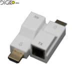 دستگاه افزایش طول کابل HDMI توسط تک کابل شبکه تا 30 متر