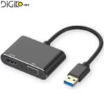 کابل تبدیل USB3.0 به VGA و HDMI