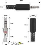 سوکت فیش AUX سه خط PVC