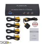 KVM سوئیچ 4 پورت USB ریموت دار