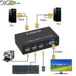 KVM سوئیچ 2 پورت USB ریموت دار
