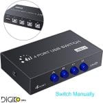 دیتا سوئیچ 4 پورتUSB دستی (مخصوص پرینتر)