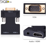 تبدیل HDMI ماده به VGA ماده