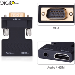 تبدیل HDMI ماده به VGA ماده