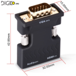 تبدیل HDMI ماده به VGA ماده