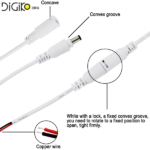 فیش آداپتور نری و مادگی سیمی قفل دار